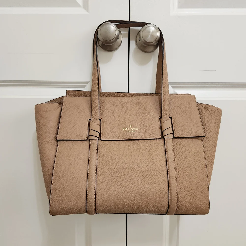 Kate Spade Daniels  Drive Abigail Pebbled Leather Tote - Neutral Hazel - Picture 2 of 7